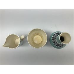 Hornsea pottery to include, summit pattern cruet, slipware pattern vase and pot, rainbow pattern vase and ashtray, craft studio dish, etc