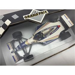Three Paul's Model Art 1:18 scale die-cast racing cars - Grand Prix Williams Renault FW16 D. Hill; Heinz-Harald Frentzen Edition Sauber Ford C15; and Grand Prix '93 Williams Renault FW15 Damon Hill; together with Heinz-Harald Frentzen Edition Williams Renault 1997; all boxed (4)