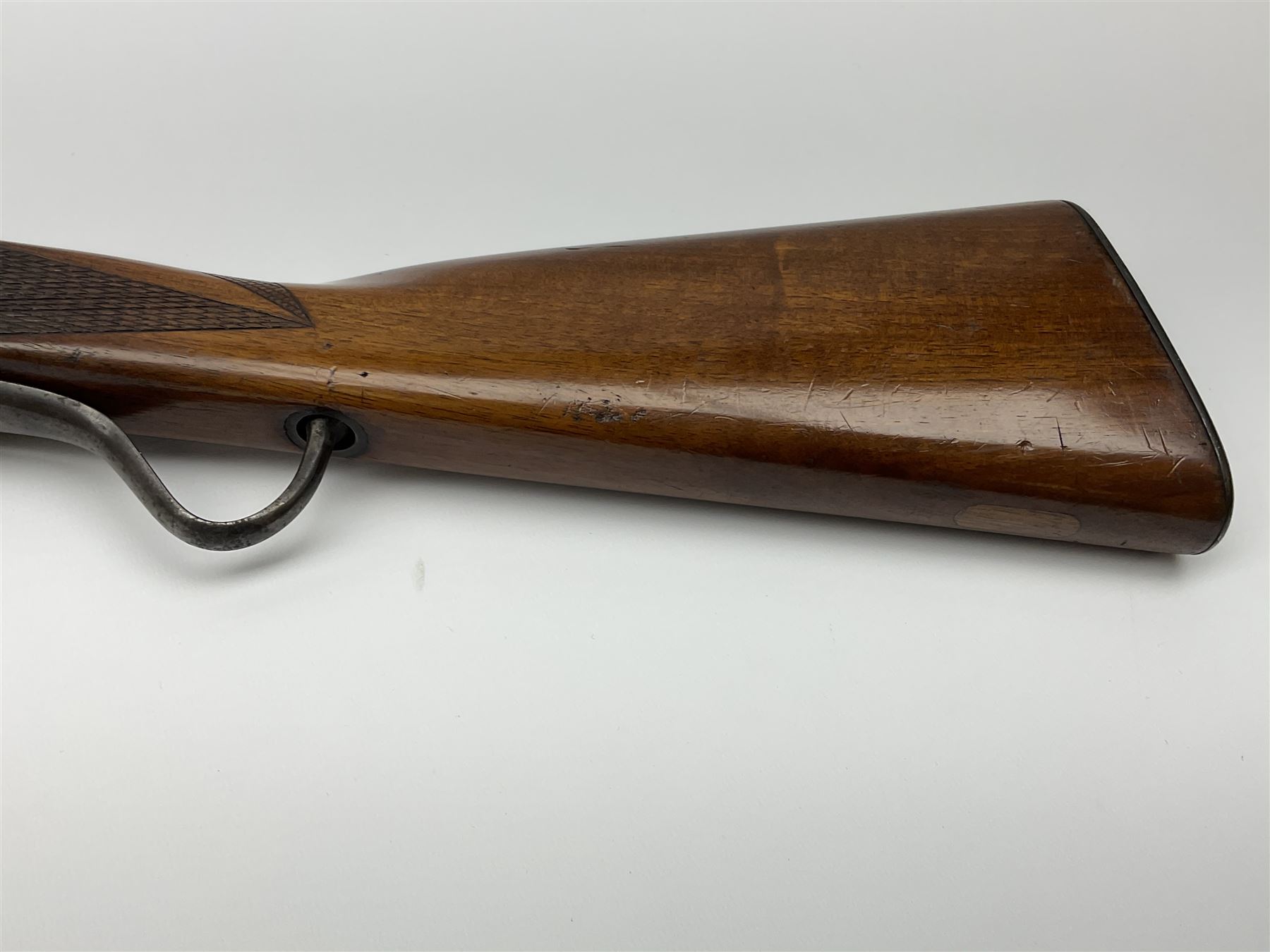 Greener GP Mark III 12-bore single barrel shotgun with martini underlever action, 64cm barrel, walnut stock with chequered grip and fore-end, serial no.36623, L107cm overall SHOTGUN CERTIFICATE REQUIRED