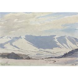 Len Roope (British 1917-2005): 'Vale of Lorton', watercolour signed titled and dated 1984, 23cm x 34cm