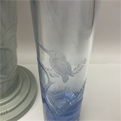 Bairstow Manor Pottery Tony Blair teapot and Tony Hague, Spode Copeland vase, glass vases, glass paperweight etc 