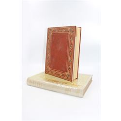 Rubaiyat of Omar Khayyam - two editions
Two editions of Fitzgerald, Edward (Translator) - 'Rubaiyat of Omar Khayyam', one with gilt leather coverer illustrated by Willy Pognay, the second illustrated by Edmund Dulac