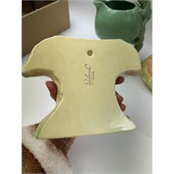 Collection of Sylvac, including posy vase, jug and dog figure, together with a Hornsea Fauna jug