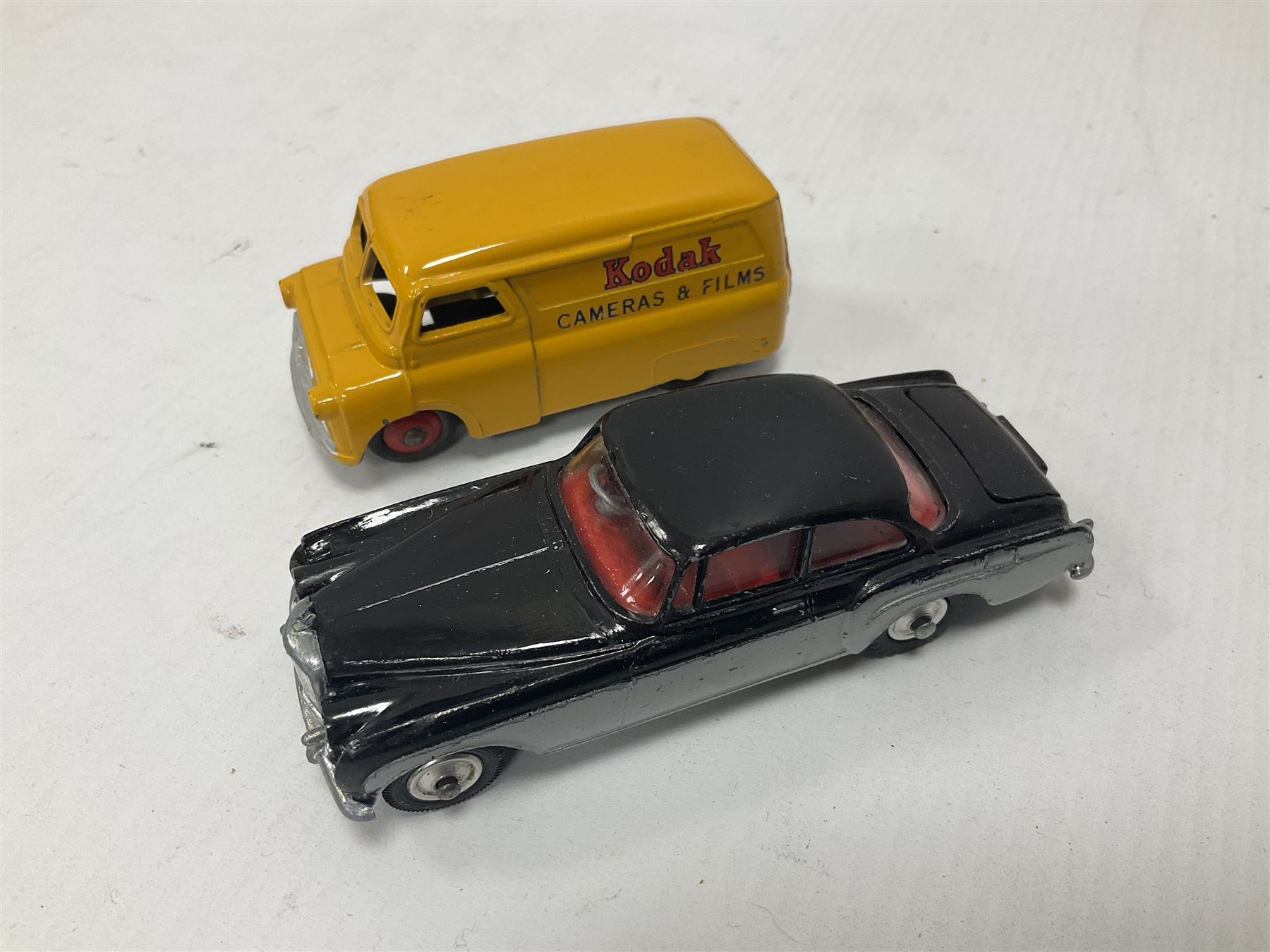 Dinky/Corgi - Dinky Bedford 10cwt Van ‘Kodak’ no.480, boxed; Corgi Bentley Continental Sports Saloon no.224 in replica box; along with further loose, playworn and repainted models to include Dinky Rolls-Royce Silver Wraith and Phantom V models etc 