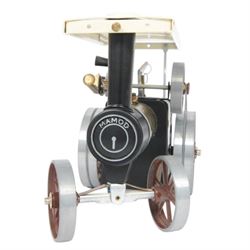 Mamod Steam Tractor TE1A, in Brown/Gold colourway, boxed