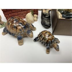 Large collection of Wade Whimsies and other similar animal figures 