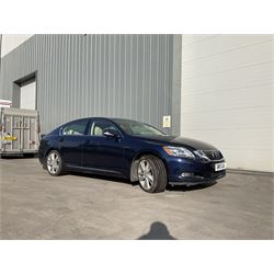 Lexus GS 450h saloon car, 3.5 SE-L, 4 door, CVT Auto
Year: 2011, June
Colour: Blue
Mileage: 52,500 approx.
Fuel: Petrol Hybrid
MOT Exp: 10th October 2024
Reg: SM11 XJA
V5: No

For sale by instruction from a local estate
Buyers Premium 10% plus VAT (12% inc.)
