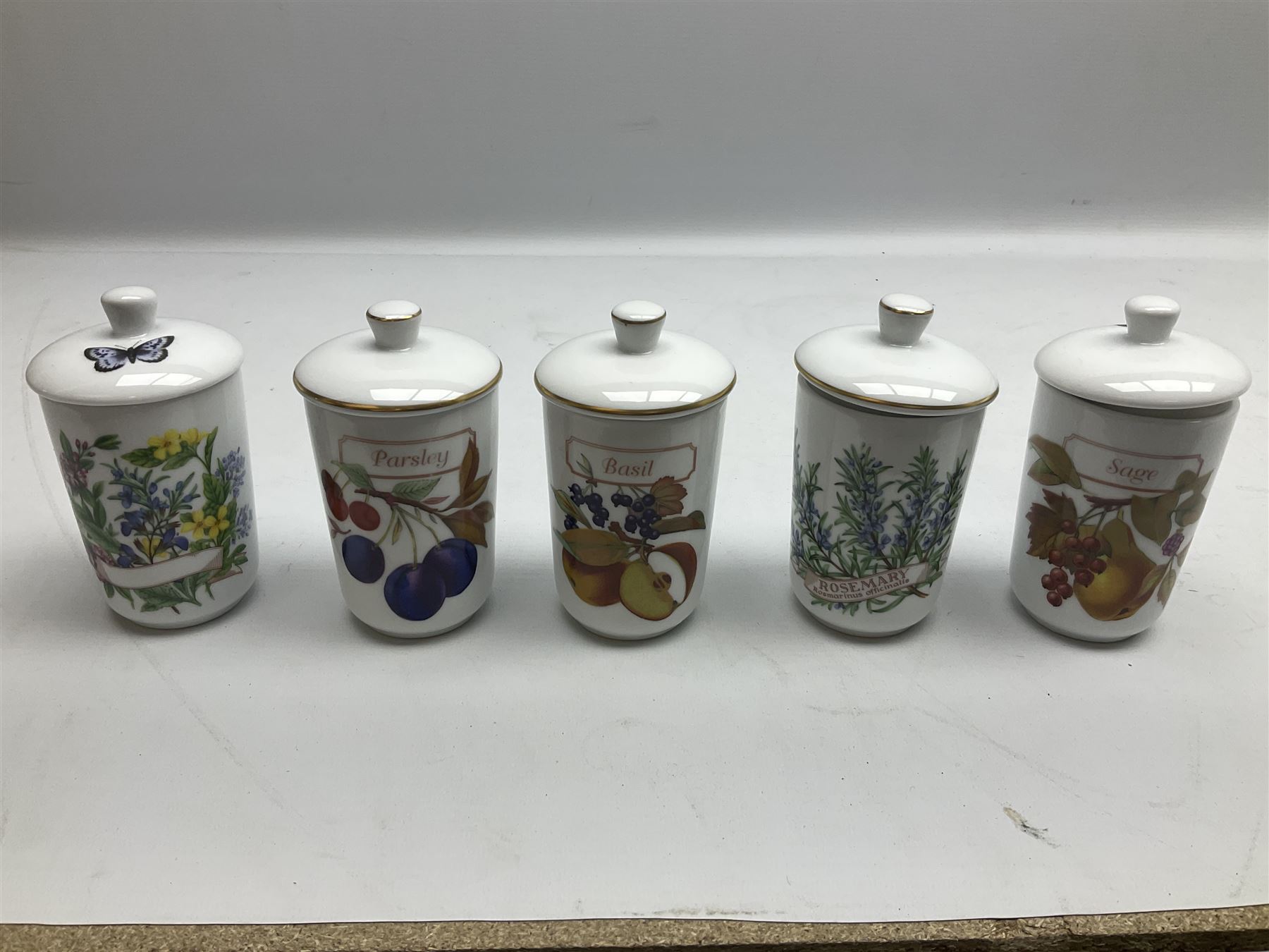 Royal Worcester Evesham and Evesham Vale tea and dinner wares, to include, three large covered tureens, coffee pot, eight tea cups and saucers, milk jug, two covered sucriers, boxed serving spoons etc, approx .130