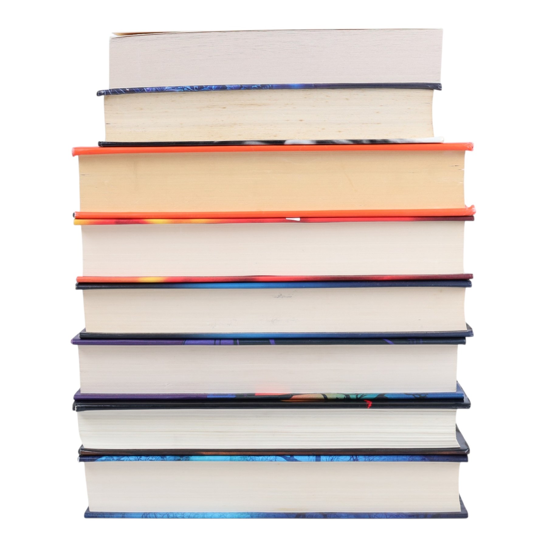 Eight Stephen King novels, to include 1995 first United States edition 'Rose Madder' hardback, collectors edition 'Holly' hardback, and four other first editions