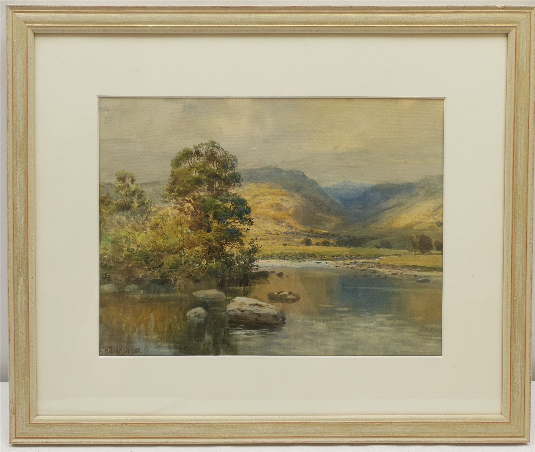 Alfred Wadham Sinclair (British/Australian 1866-1938): Llugwy Valley Wales, watercolour signed 23cm x 30cm