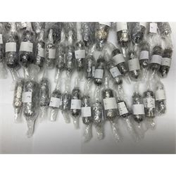 Collection of thermionic radio valves/vacuum tubes, approximately 82 