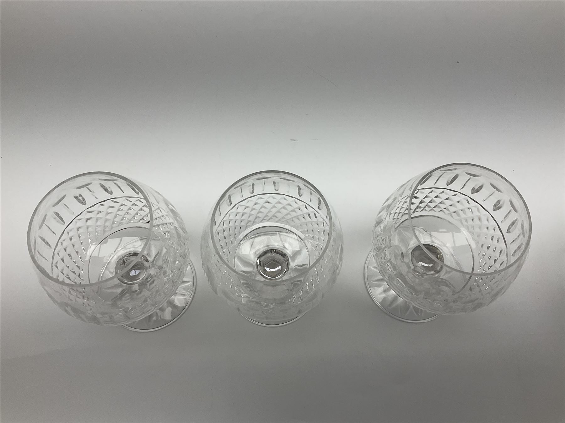Set of six Waterford Colleen brandy glasses, H13cm