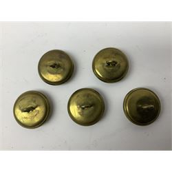 Royal Artillery 9ct gold and enamel sweetheart brooch in original box; together with Royal Artillery shoulder title, brass badges and buttons; and WW2 Defence Medal in issue box to 232775 addressed to Mrs. J.M. Morgan