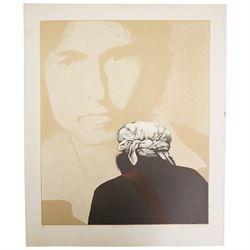 David Oxtoby (Yorkshire Pop Artist 1938-): Bob Dylan - 'Golden Years' and 'Highway Man', lithograph and etching in colours signed titled and dated 1978 & '74 in pencil, numbered 2/30 & 6/10 artists proof, respectively, max 68cm x 56cm (2) (unframed)
