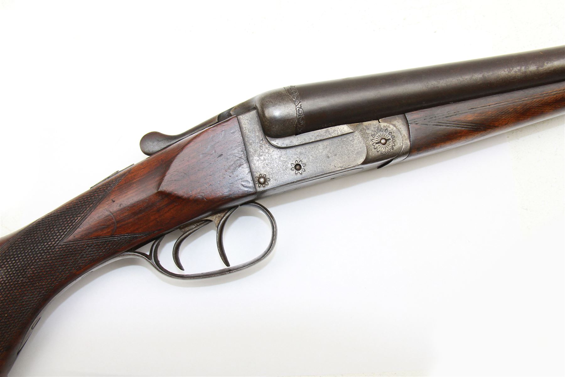 SHOTGUN CERTIFICATE REQUIRED - foreign 12-bore double trigger side by side double barrel shotgun serial no.1147 