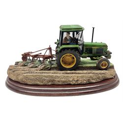 Border Fine Arts for John Deere Pulling Power model no 2140, by Ray Ayres, limited edition, with original box, H14cm