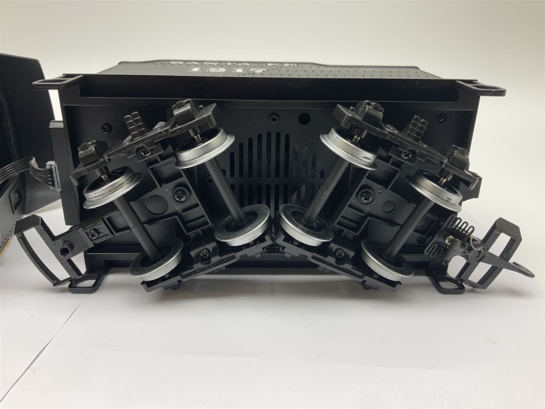 LGB (Lehmann Gross Bahn) G scale, gauge 1 2-4-0 steam locomotive, No 20231, in Santa Fe black livery, numbered 1217, unboxed