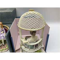Two Royal Worcester limited edition figures, from the Victorian figures series, comprising Rebecca edition 233 of 500 and Charlotte and Jane edition 9 of 500, both with original box and certificate 