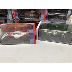 Thirty-one Atlas Editions Grand Prix Legends of Formula 1 series die-cast models, all boxed with booklets (31)