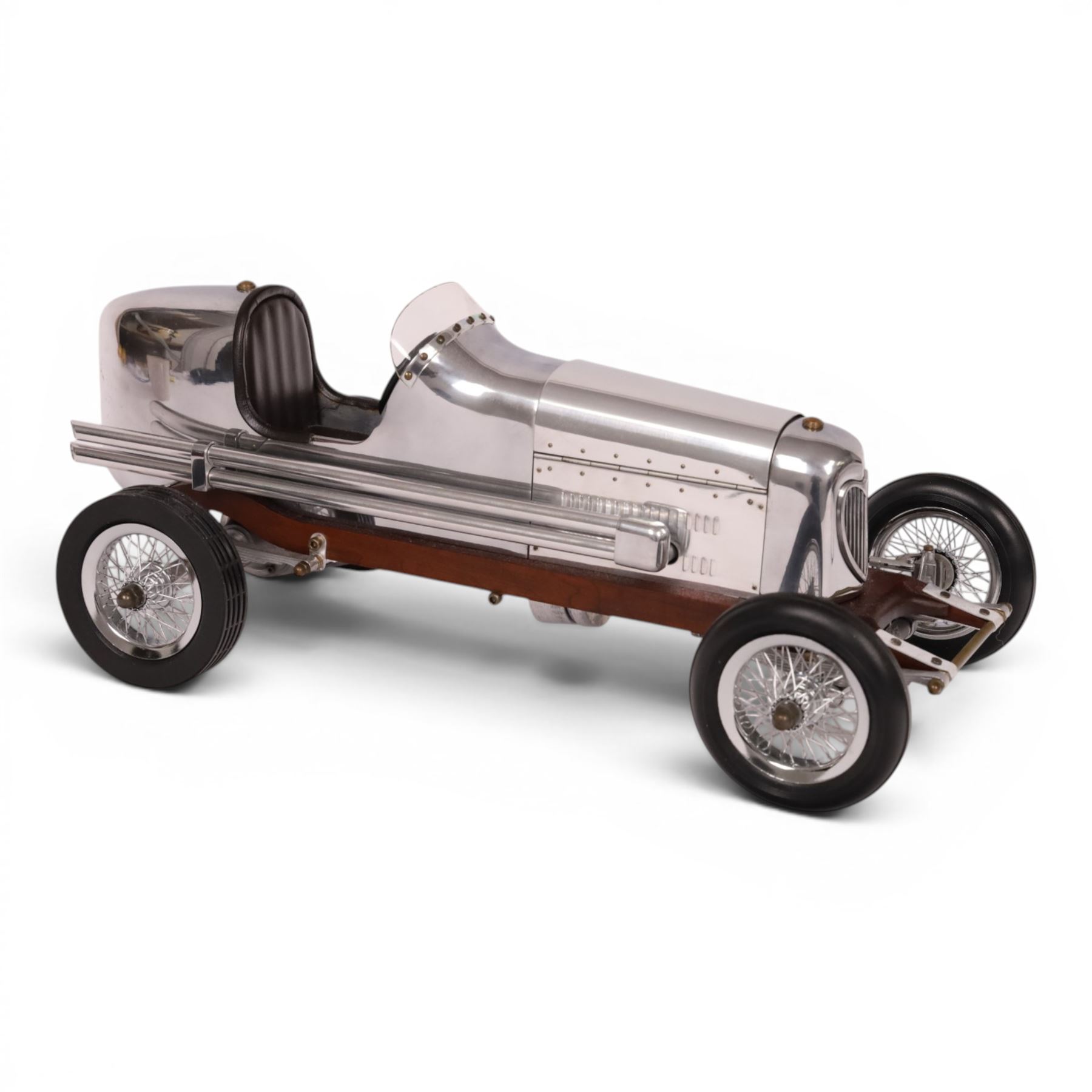 Authentic Models Bantam Midget model car, in chrome, L48cm, H19cm
