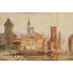 Edward Nevil (British fl.1880-1900): 'Cologne', watercolour signed and titled 19cm x 27cm