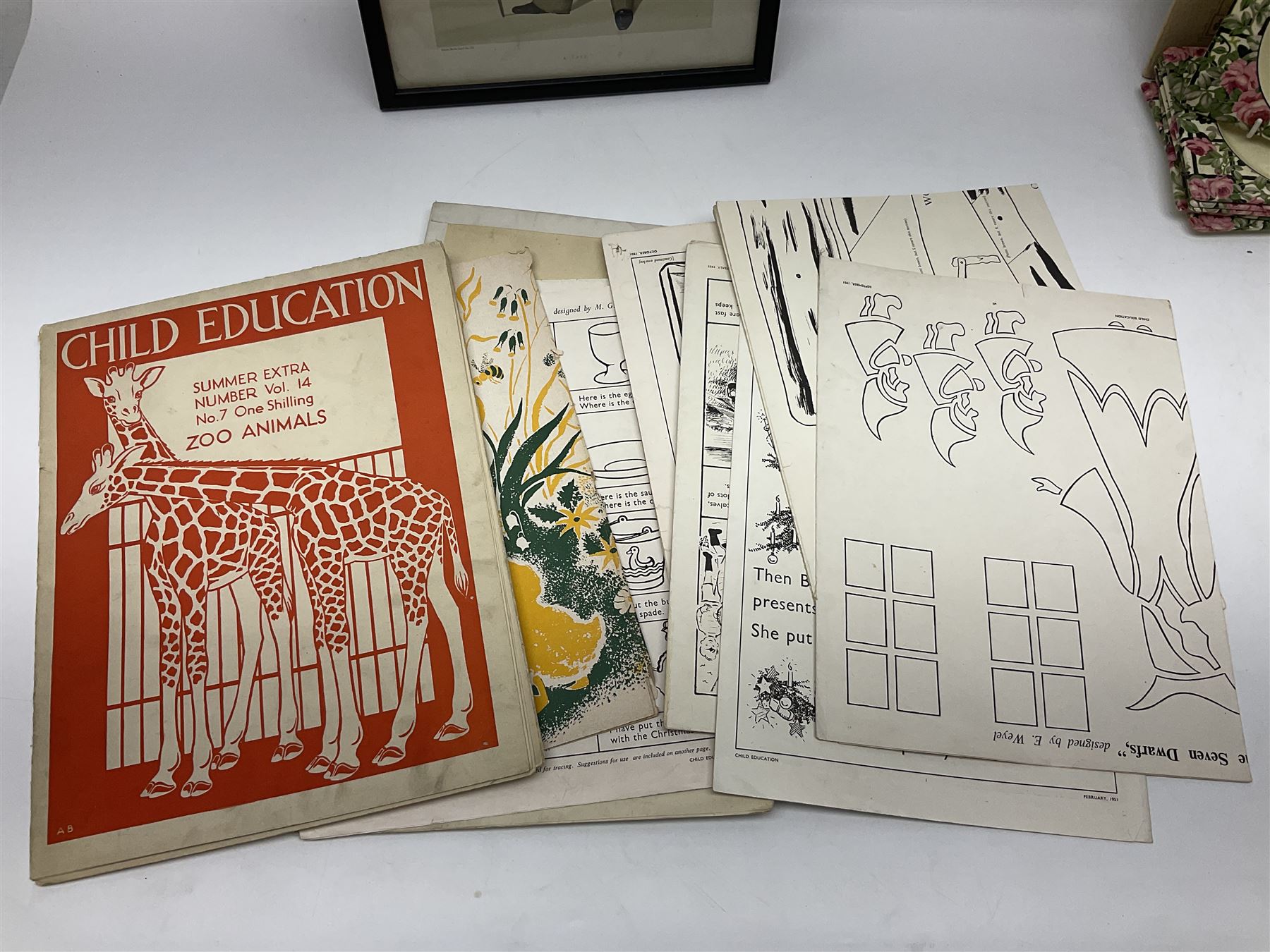 Vanity Fair Spy print, a Tory, together with six Royal Staffordshire the Biarritz side plates, and a collection of posters and ephemera 