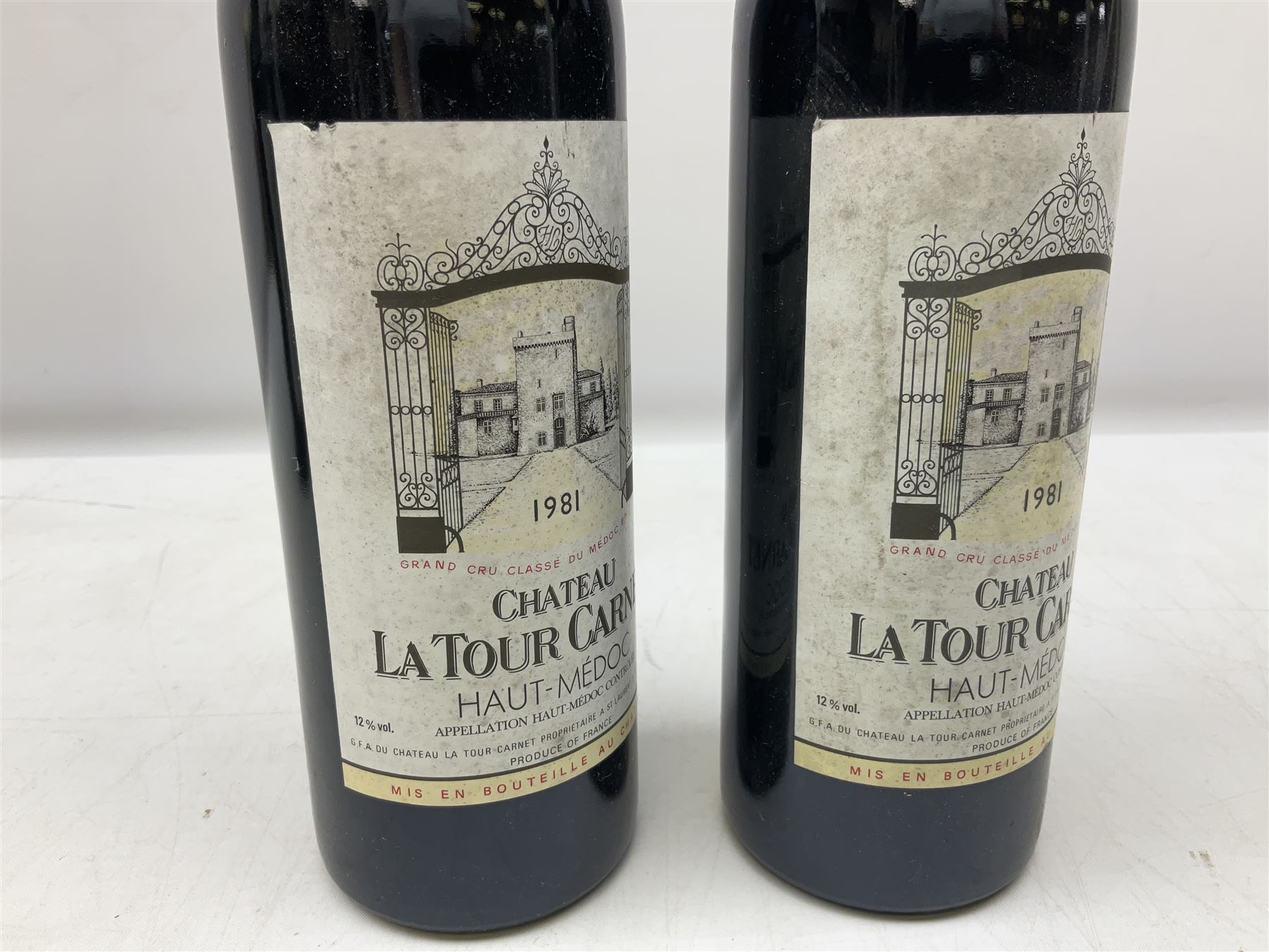 Chateau La Tour 1981, Haut-Médoc, 75cl, 12% vol, four bottles