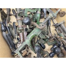 Over twenty items of shotgun cartridge making equipment including eight roll turnover tools, four re/decapping tools, six powder measures etc