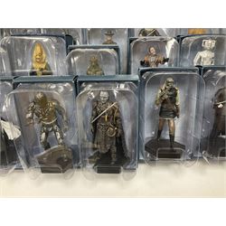‘Dr Who’ - Eaglemoss periodical Figurine Collection, comprising sixty-one figures, five still with original magazine; all boxed, all with factory tie-downs 