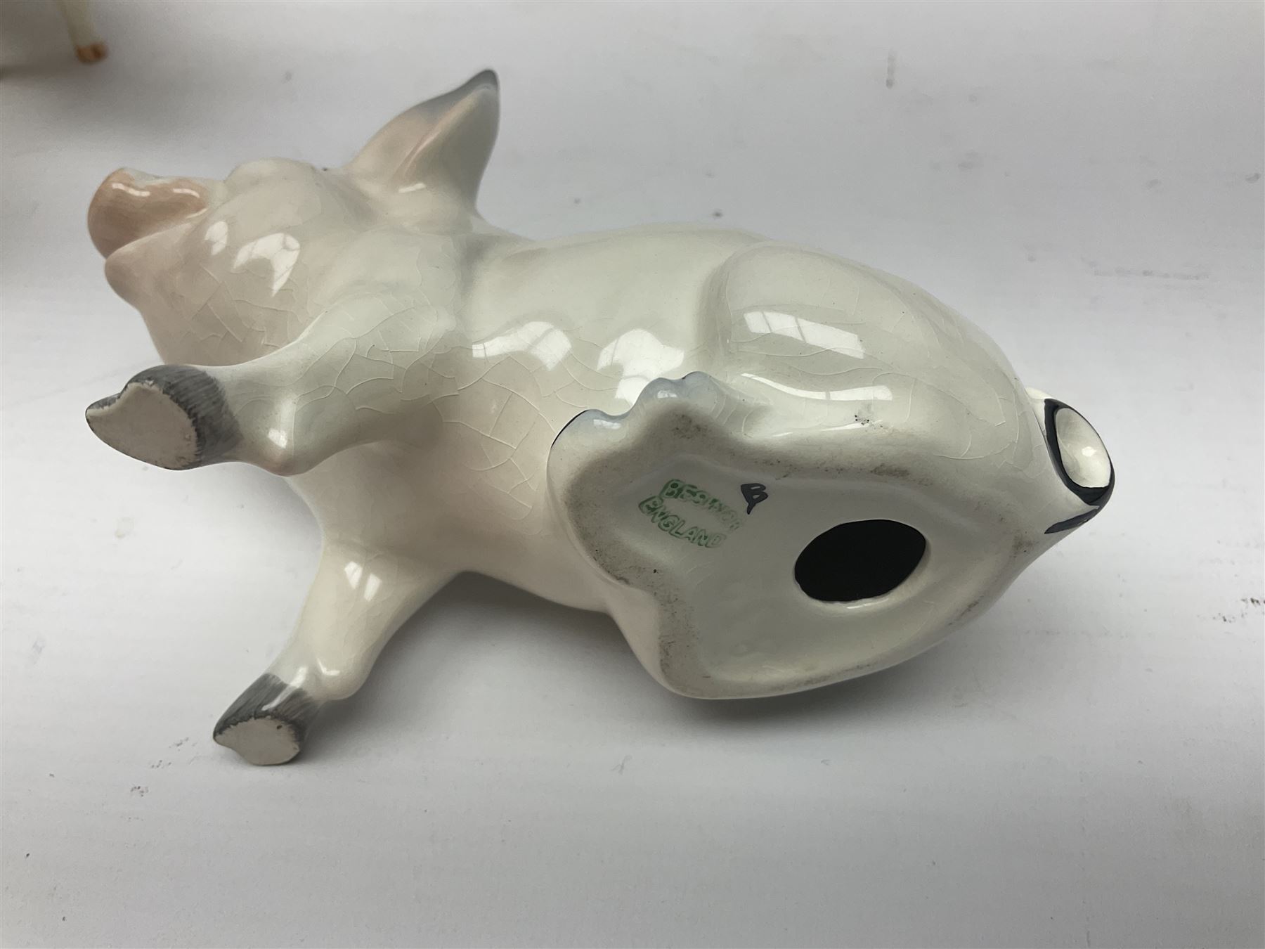 Three Beswick pigs, CH Wall CH Boy 53, 8cm high, CH Wall Queen and seated pig no 839