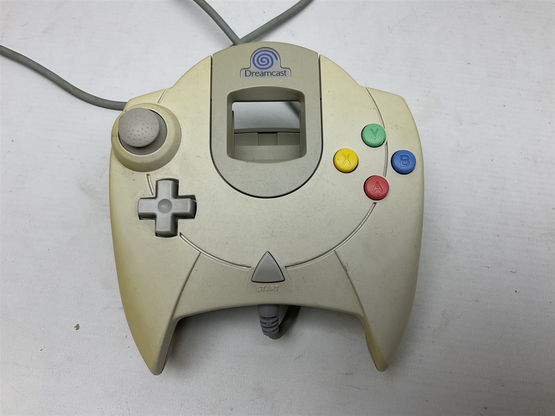 Dreamcast console, one controller, original instruction booklet with magazine and four games, ‘Aerowings’, ‘Buggy Heat’, ‘ Racing Simulation Monaco Grand Prix’ and ‘Who Wants to be a Millionaire’, all in original cases with instruction booklets 