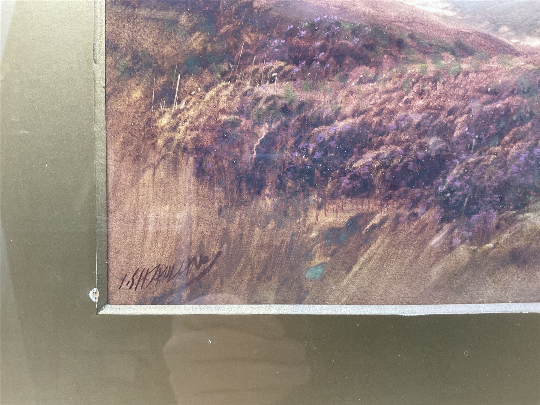 John Shapland (British 1865-1929): 'In the Doon Valley - Exmoor', watercolour signed and titled on mount 28cm x 46cm 