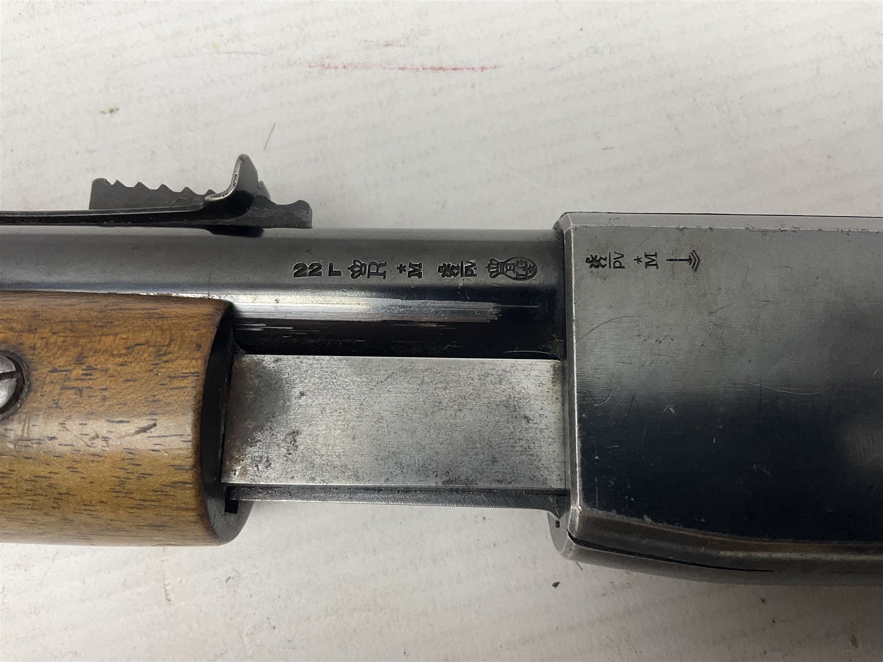 FIREARMS CERTIFICATE REQUIRED - Belgian Browning FN pump action .22 LR rifle, the 56cm(22