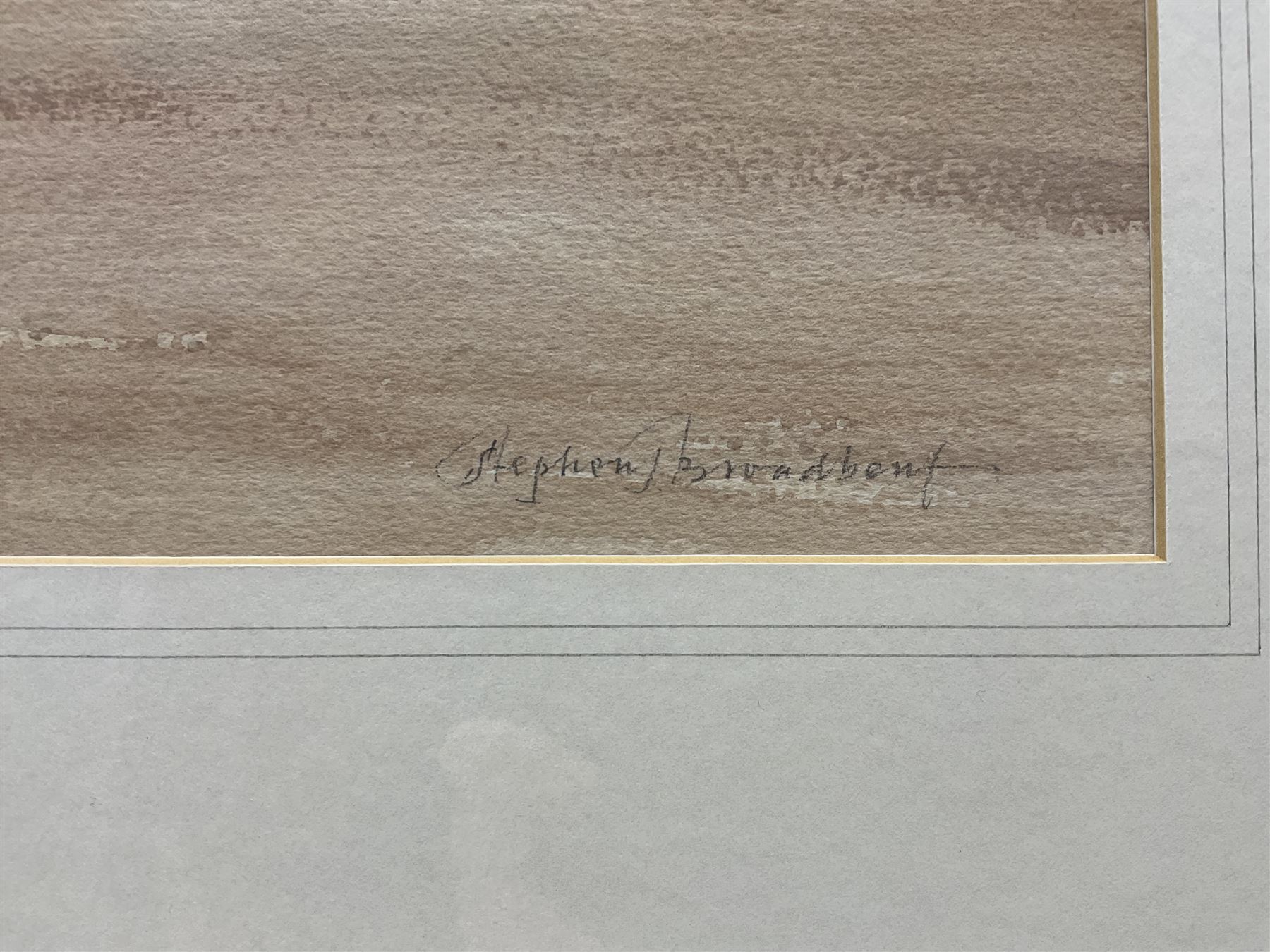 Stephen Broadbent (British Contemporary): 'Low Tide Scarborough', watercolour signed, titled and dated March 1995 verso 23cm x 35cm