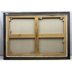 Jean-Pierre Bertaux-Marais (French 1936-): 'Le Mortbitam', oil on canvas signed, titled verso 81cm x 116cm 