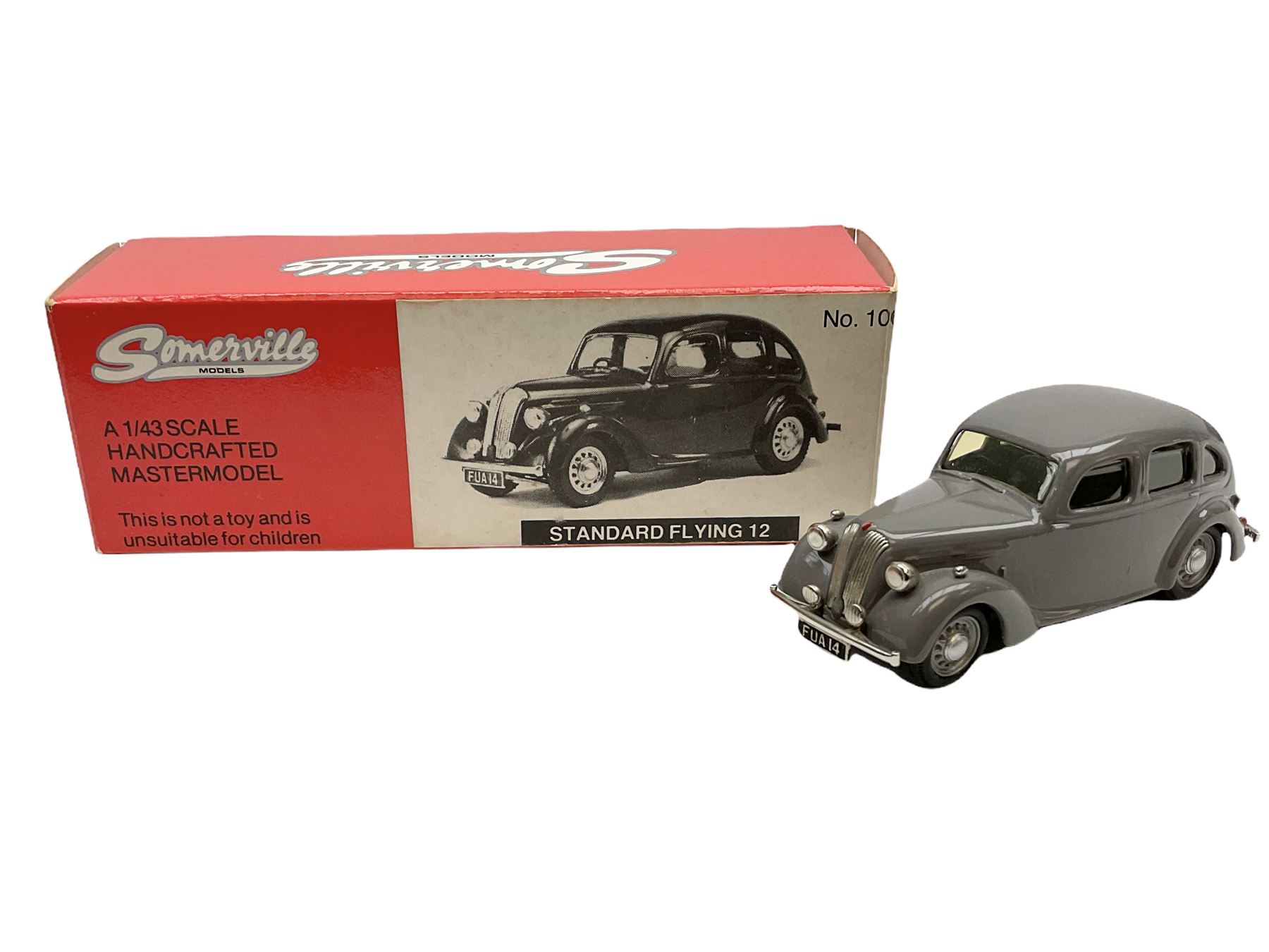 Somerville Models - three 1/43 scale Handcrafted Mastermodels comprising Saab - 92 (1950); No.121 Volvo PV 444A; and No.106 Standard Flying 12; all boxed (3)