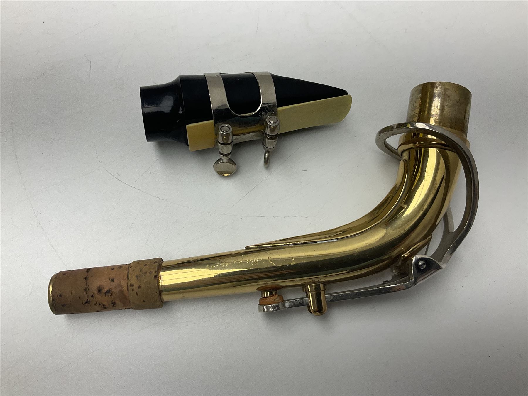 St Louis Alto saxophone, serial no.82437 in John Packer JP Blues 141 carrying case; with two-piece saxophone stand