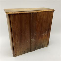 An Edwardian walnut apprentice chest of drawers, with two short drawers over three long drawers, and drop handles, H30cm D13.5cm L31cm. 