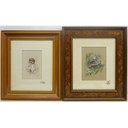 Keith Tovey (British 1932-2008): 'Weasel' and 'Wood Mouse', two watercolours signed and titled 19cm x 13.5cm and 16.5cm x 11cm (2)