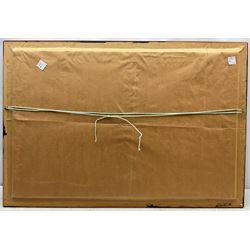 Edouard Adam (French 1847-1929): Lighthouses at 'Le Havre', oil on canvas signed titled and dated 1907, 59cm x 91cm