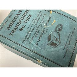 Hornby '0' gauge - three-rail electric train set with LNER Riviera Blue 4-4-2 locomotive 'Flying Scotsman' No.4472 and No.3 tender, No.2 Special Pullman Coach 'Loraine', No.2 Special Pullman Composite Coach 'Verona', goods wagon with Furniture Removals container, boxed Circuit Breaker, two boxes of Connecting Plates, boxed Terminal Connecting Plate and quantity of track; boxed with paperwork; together with Breakdown Van and Crane and Transformer No.T20A; both boxed