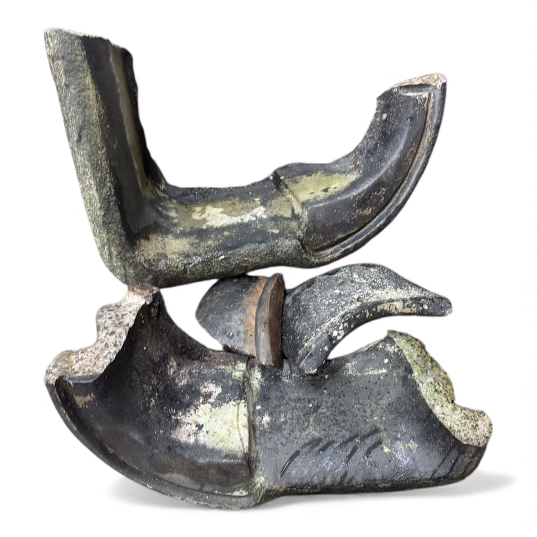 Cast stone fountain with lion mask