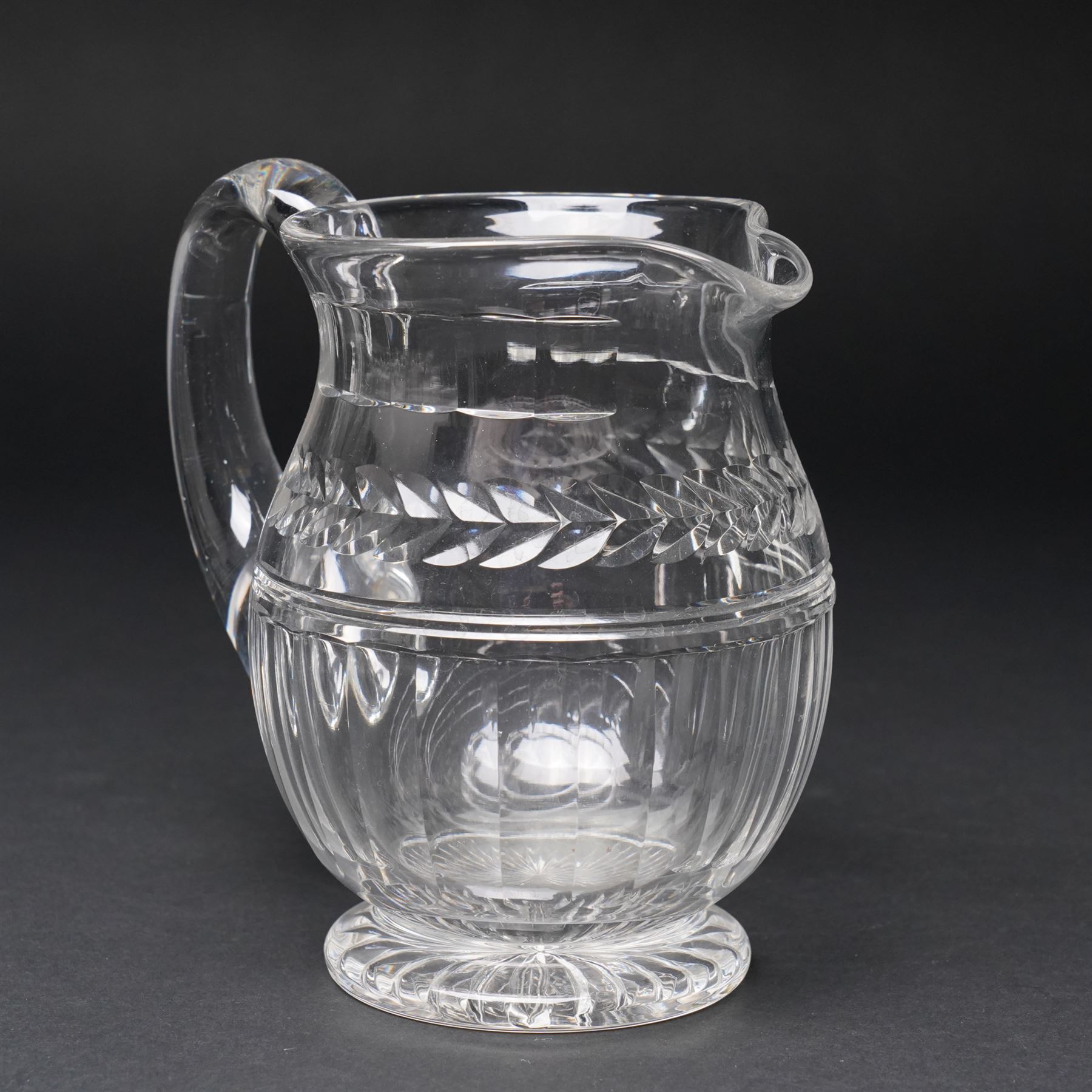Quantity of Stuart crystal including six Cheltenham whisky tumblers, six claret glasses, six water tumblers and decanter with similar Stuart glass including sherry glasses, two brandy balloons, water jug etc