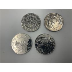 Seventeen Queen Elizabeth II United Kingdom five pound coins