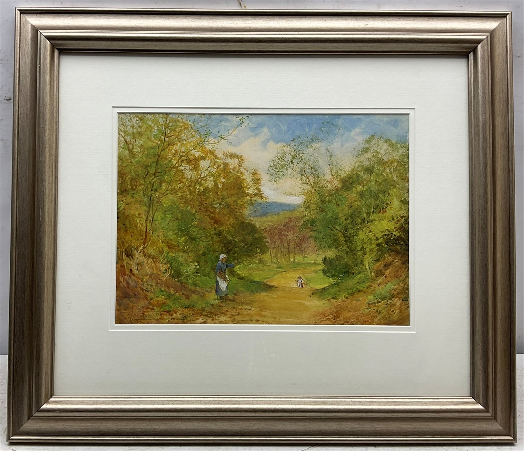 Henry John Sylvester Stannard (British 1870-1951): 'Gathering Firewood', watercolour signed 26cm x 36cm
Provennace: with J Collins & Son Fine Art, Bideford