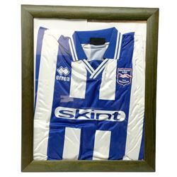 Brighton & Hove Albion framed football shirt