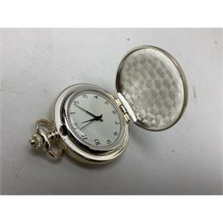 Twenty-three Glory of Steam Atlas Editions silver plated pocket watches, to include The Scottish Horse, Merchant Navy Class, etc, with wood display case, all boxed, twenty one with certificates