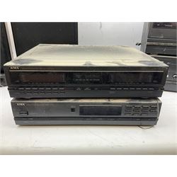 AIWA stacking stereo system including double tape deck and speakers