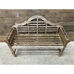  Lutyens design teak garden bench
