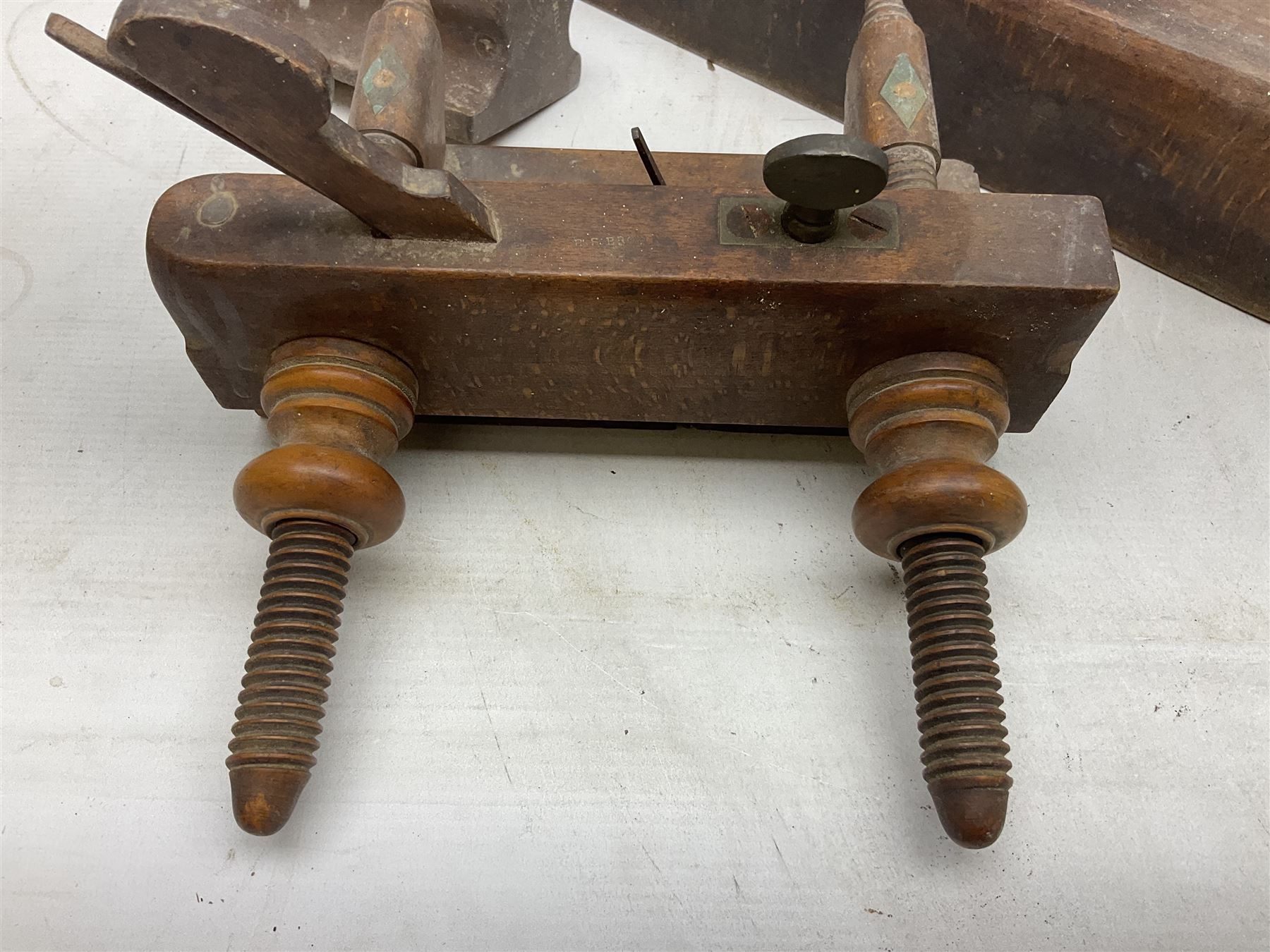 Large collection of woodworking planes, to include examples by marsden brothers 